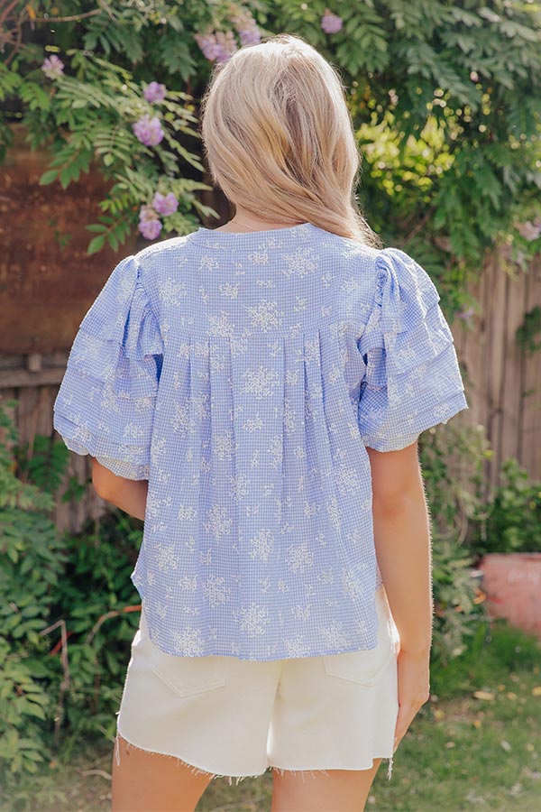 Cottage Daydream Floral Gingham Top