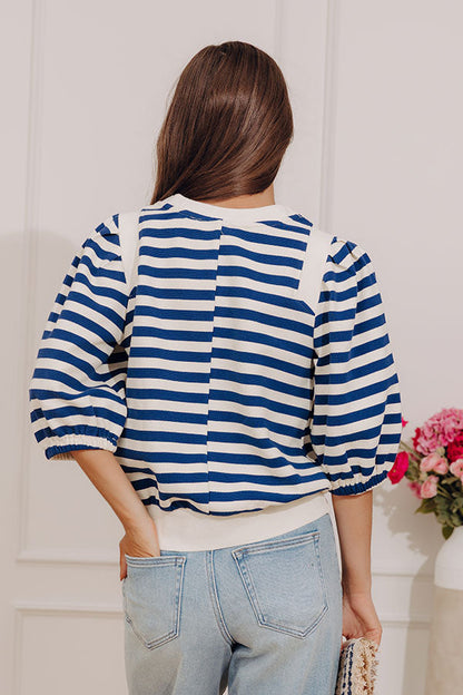 Marina Smiles Stripe Top
