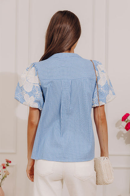 Signature Look Floral Embroidered Top