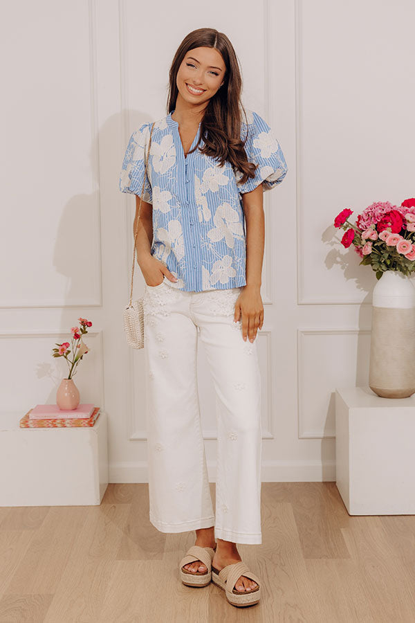 Signature Look Floral Embroidered Top
