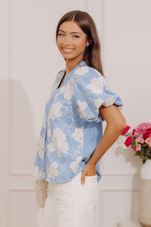 Signature Look Floral Embroidered Top