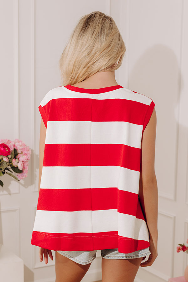 Nautical Season Oversized Stripe Top
