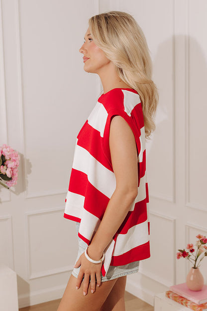 Nautical Season Oversized Stripe Top