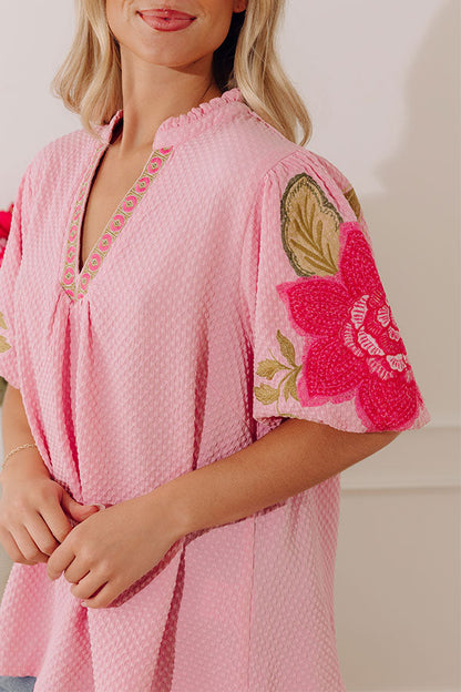 Blooming Beauty Embroidered Top