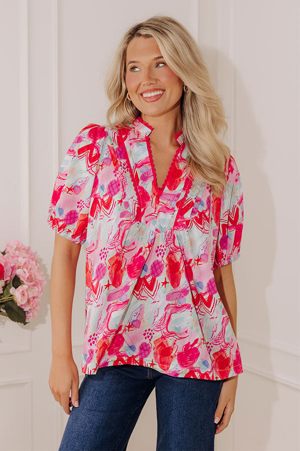 Bold Statement Watercolor Top