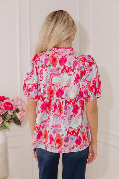 Bold Statement Watercolor Top