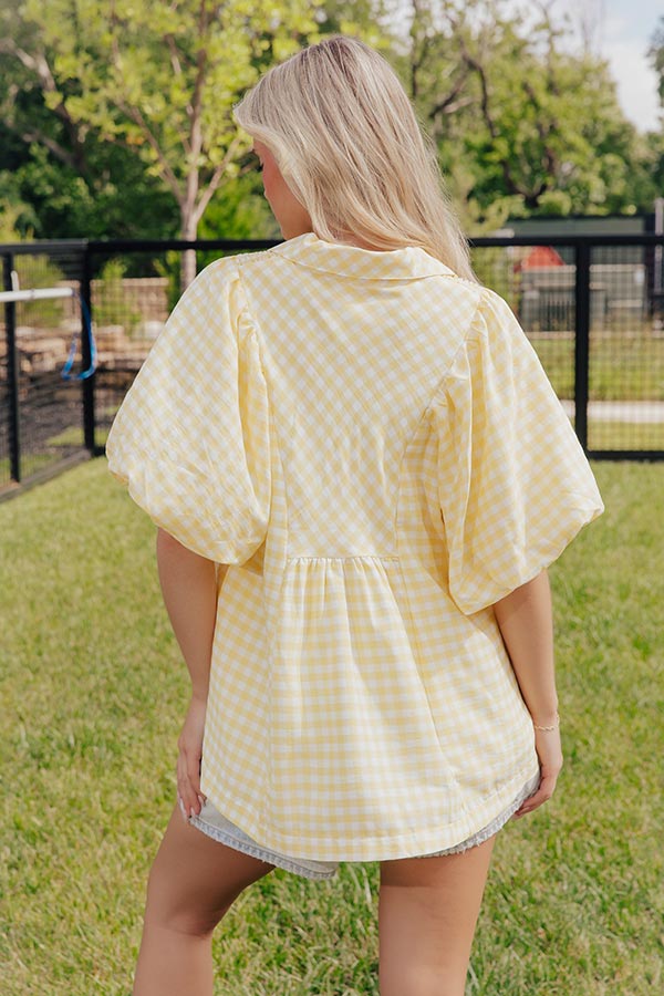 Picnic Charm Gingham Top