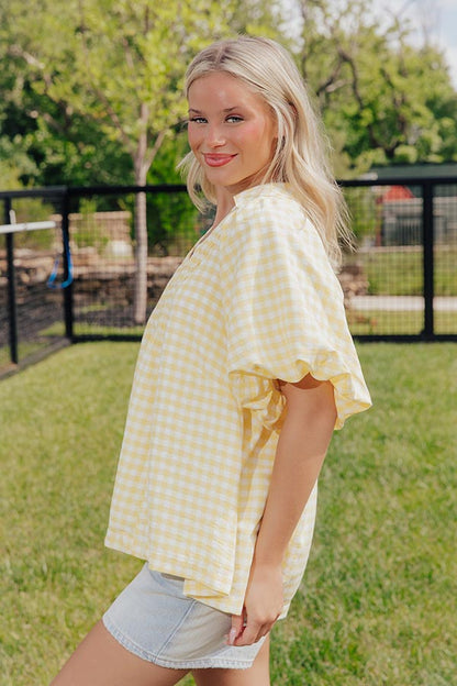 Picnic Charm Gingham Top