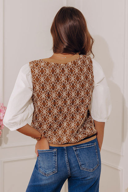 Forever Classic Embroidered Top