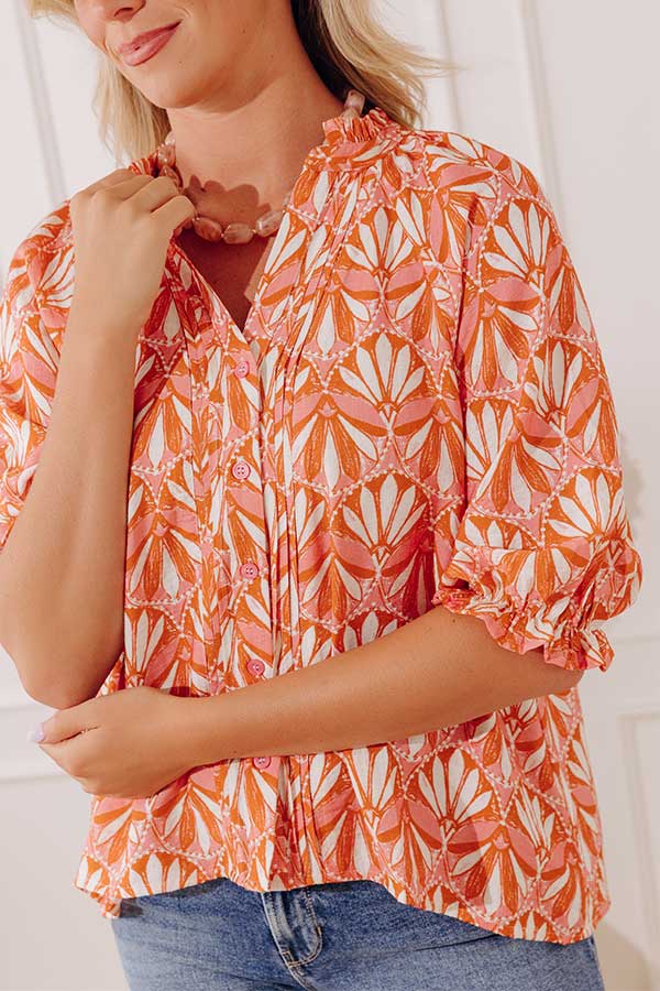 Cherished Days Button Up Top