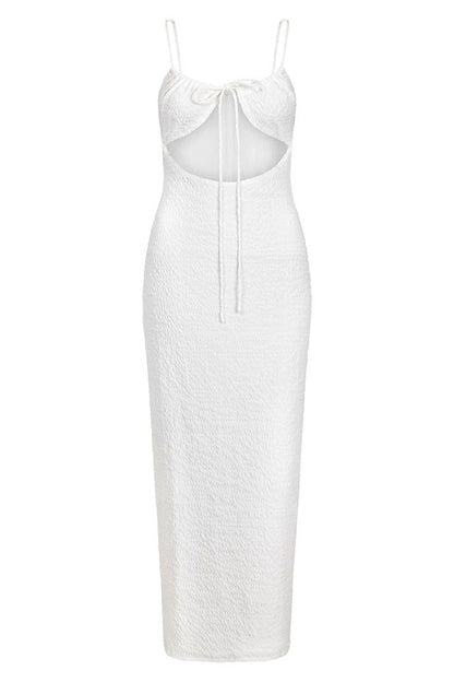 SAMPLE-Charlina Midi Dress - White