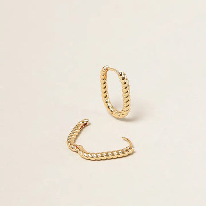Twisted Hoop Earrings