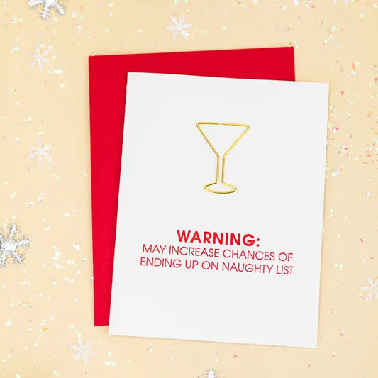 Warning: Naughty List Card