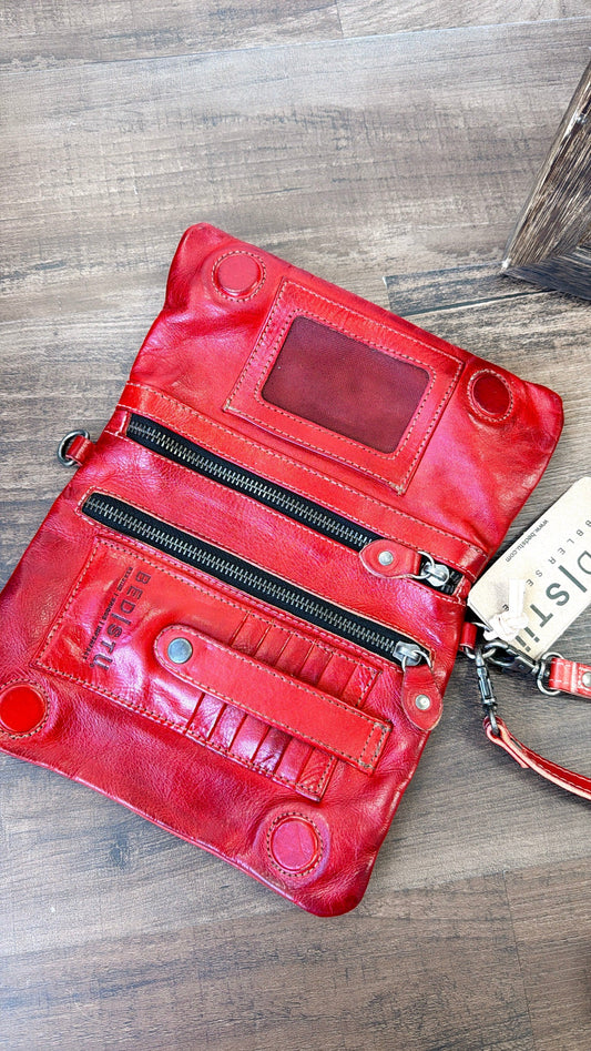 BedStu Cadence Crossbody, Red Rustic