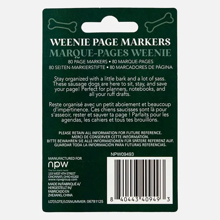 Weenie Page Markers