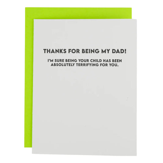 Thanks For Being My Dad Card