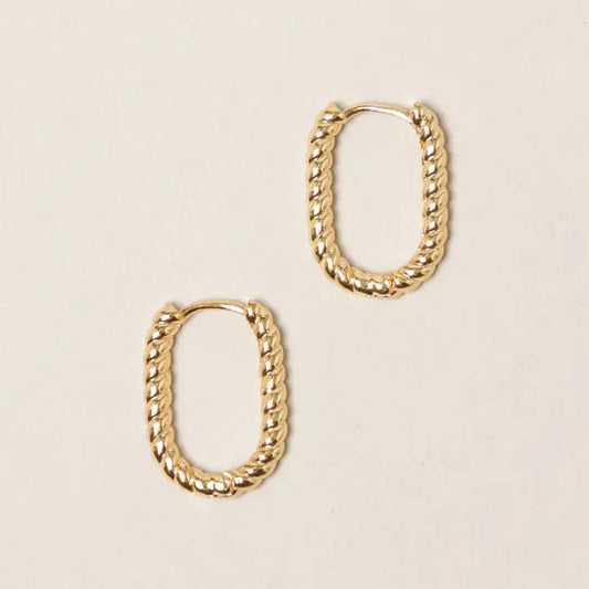 Twisted Hoop Earrings