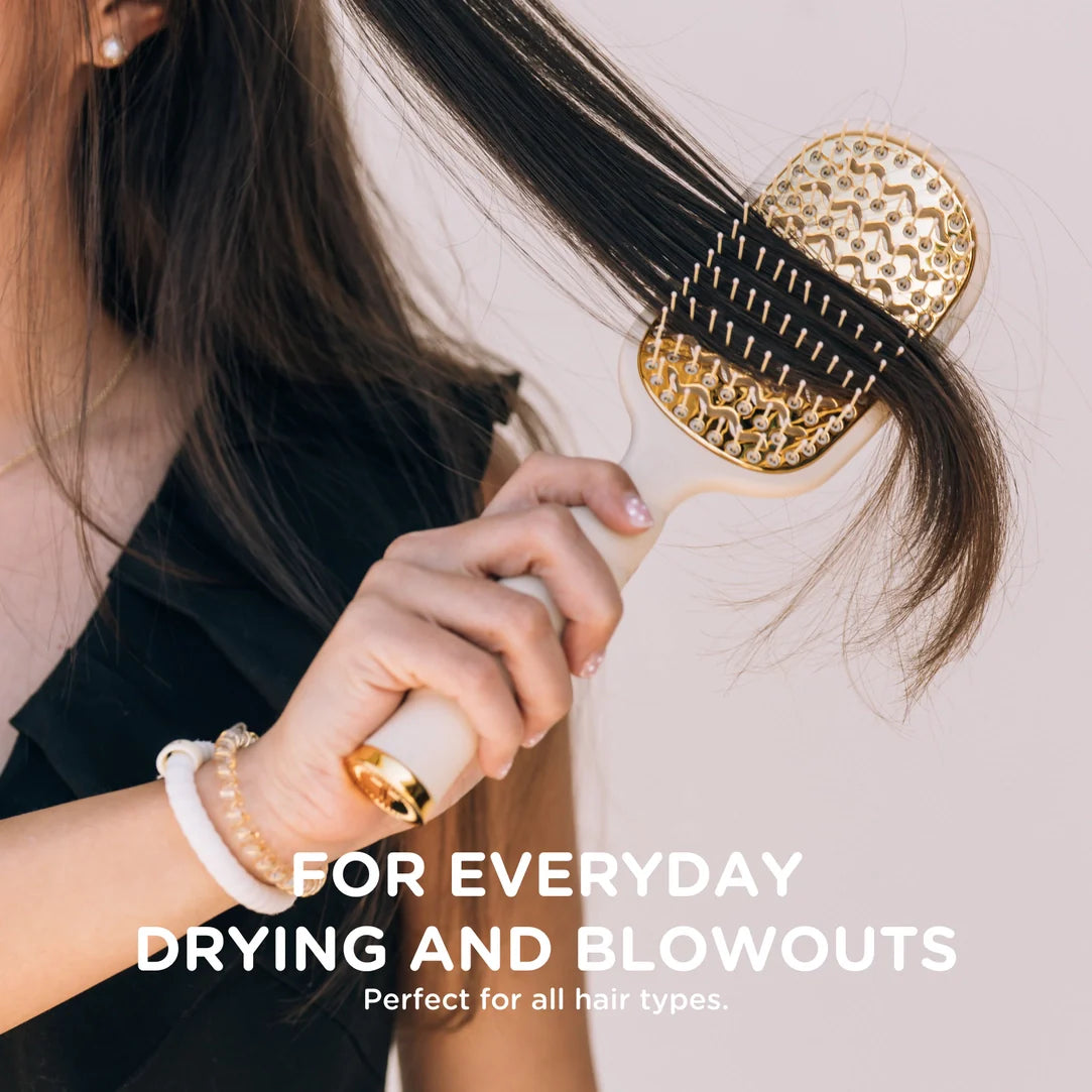 Vented Hair Brush (Tan)