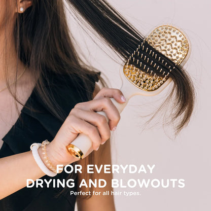 Vented Hair Brush (Tan)
