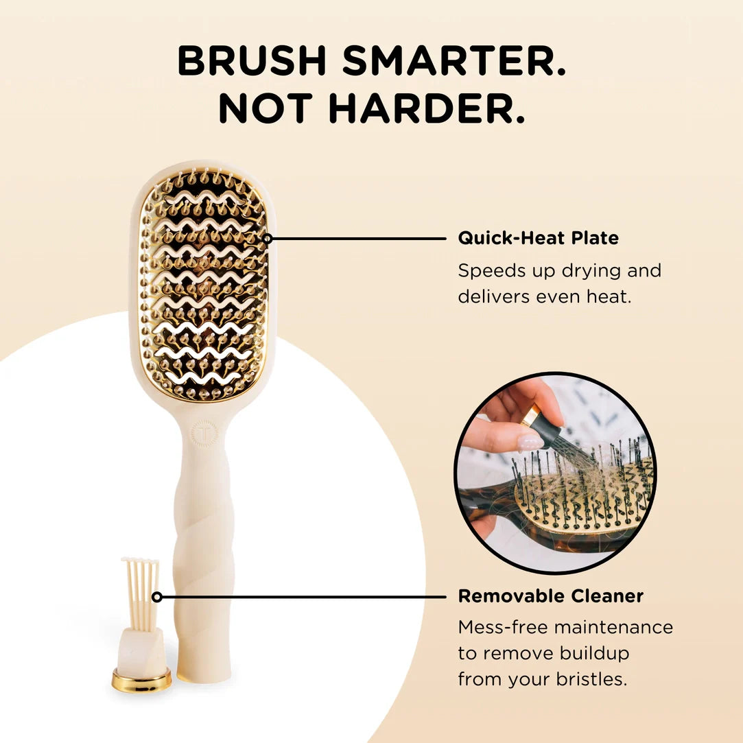 Vented Hair Brush (Tan)