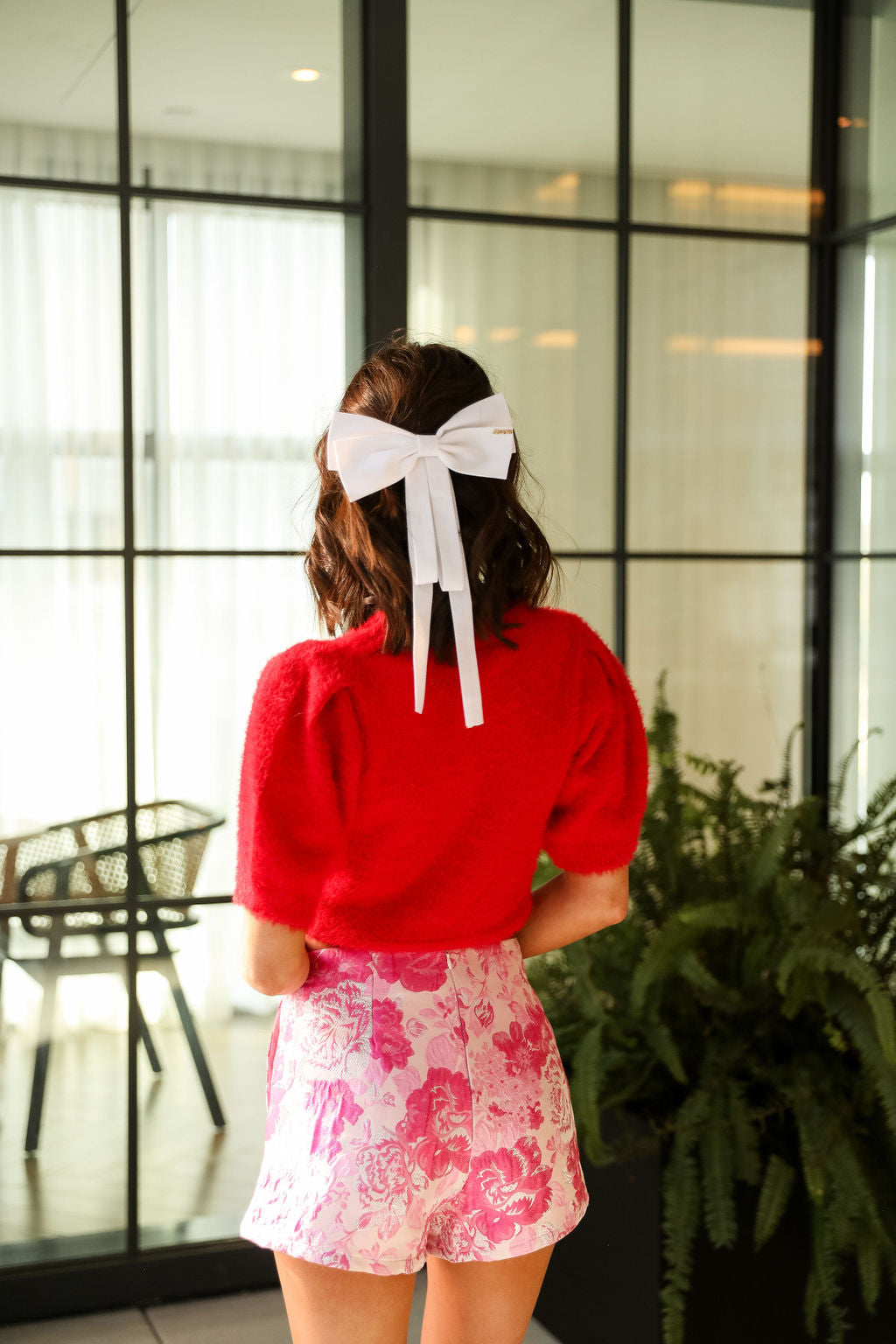Lelet Large Hair Clip Bow - Ivory