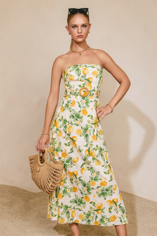 Sicilian Summer Midi Dress
