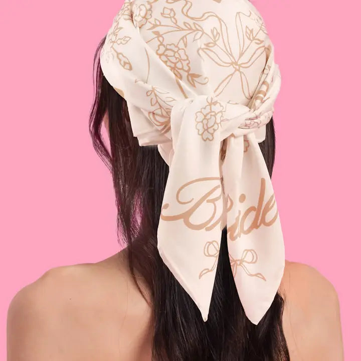 Tan Bride Head Scarf