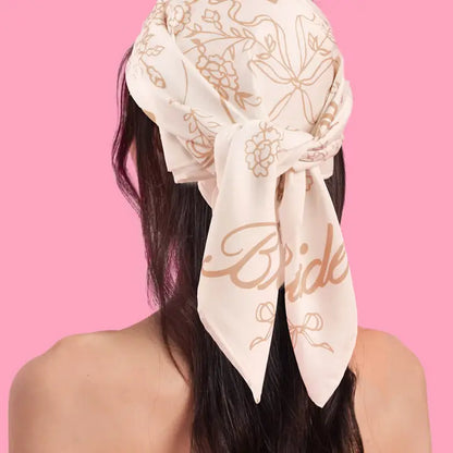 Tan Bride Head Scarf