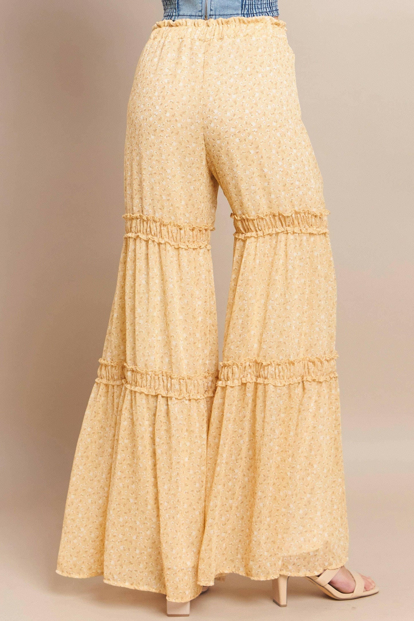 Sunset Stroll Floral Palazzo Pants