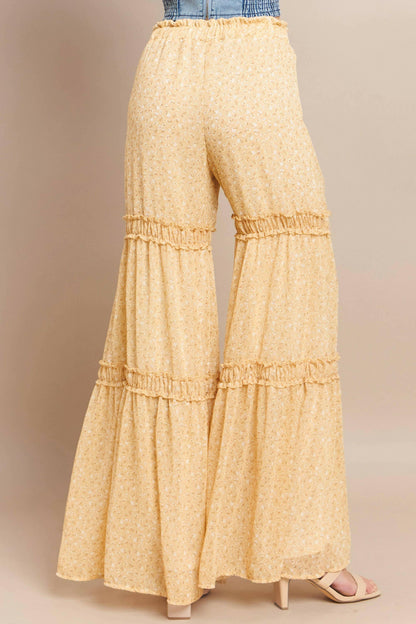 Sunset Stroll Floral Palazzo Pants