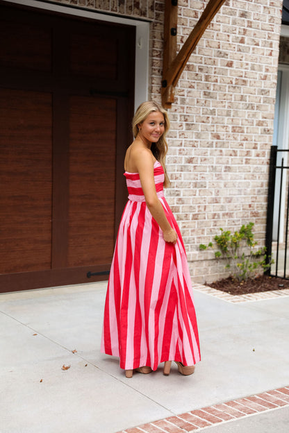 Hutcherson Dress - Red/Pink