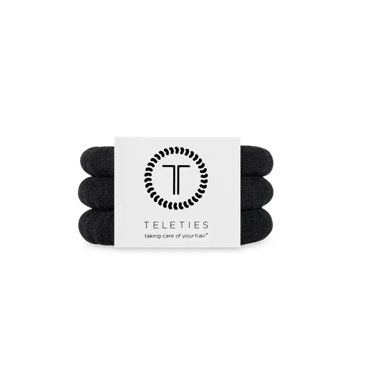 Small Nylon Hair Ties (Jet Black)