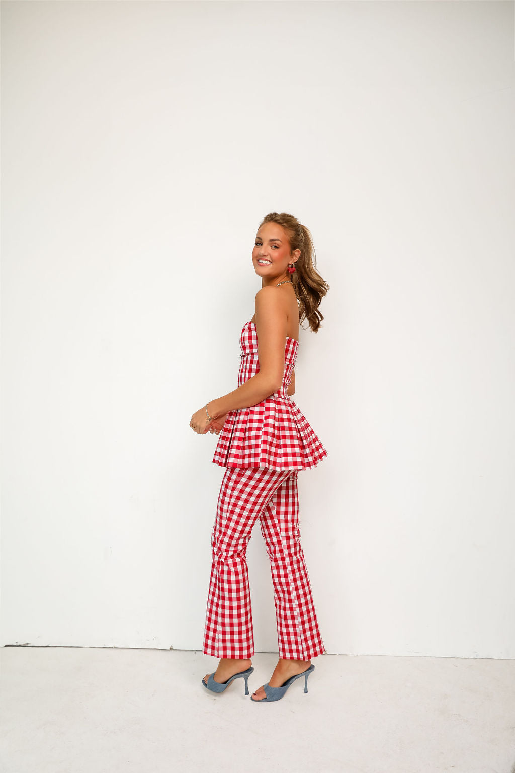 Coco Park Top - Red Check
