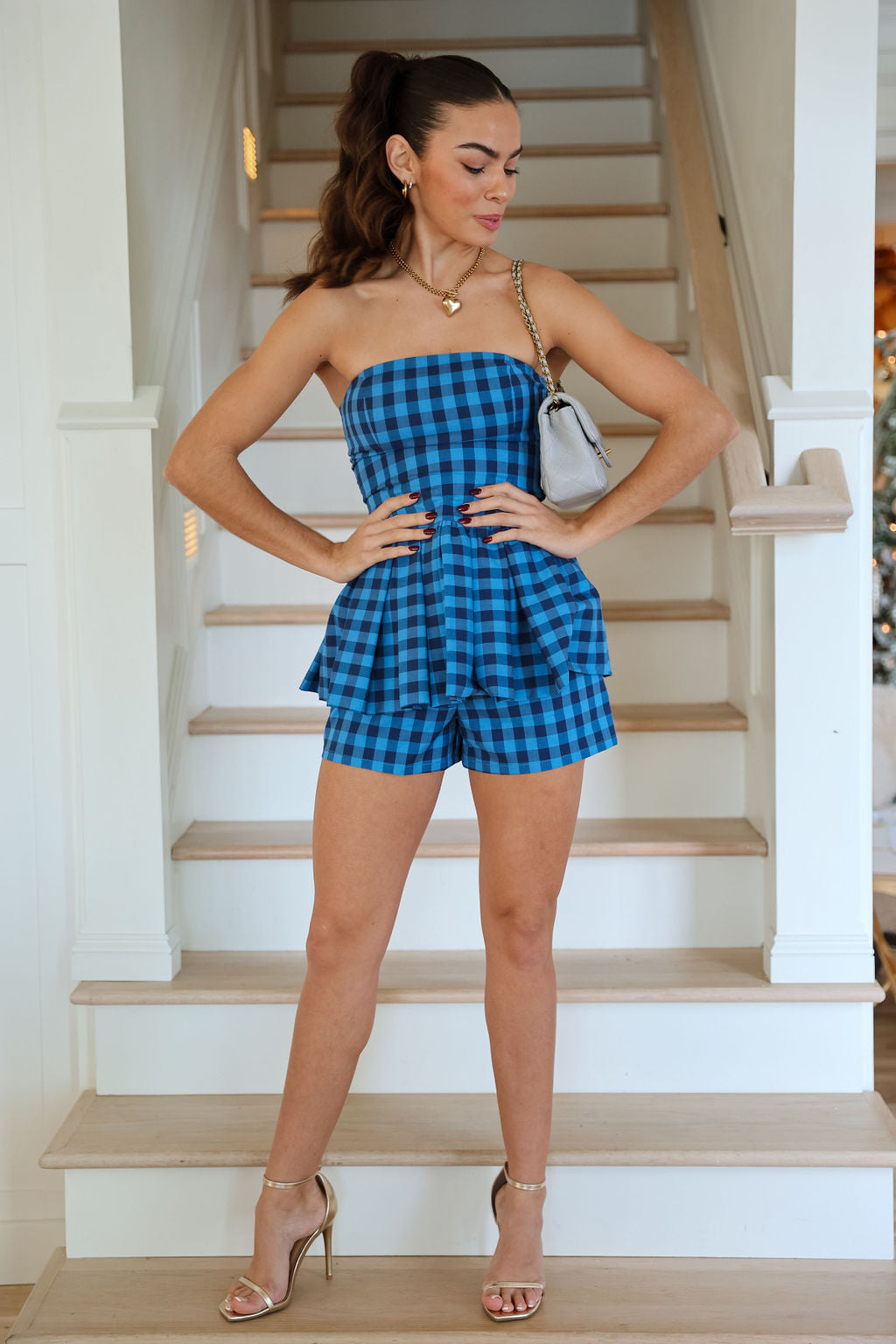Lu Lu Shorts - Blue Check