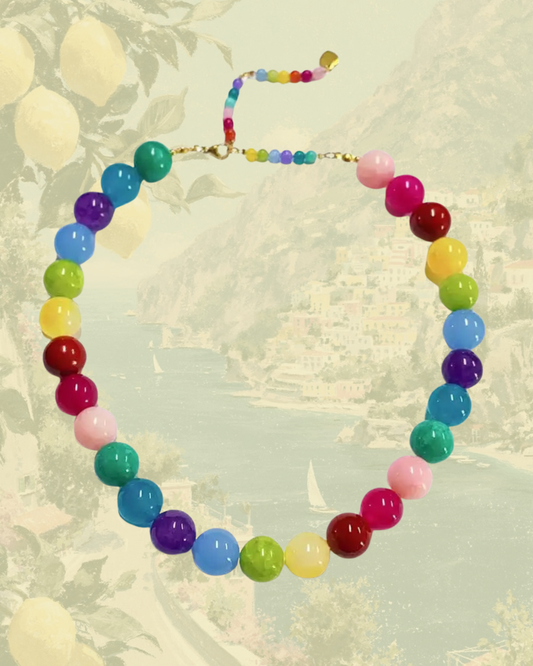 Gumdrop Gemstone Necklace - Brights
