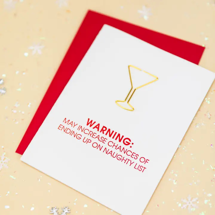Warning: Naughty List Card
