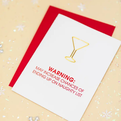 Warning: Naughty List Card