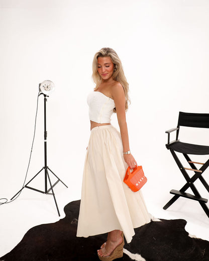 Kai Sweater Tube Top - Cream