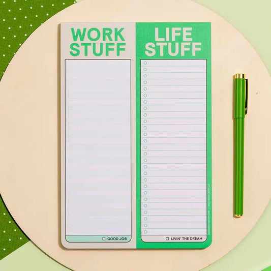 Work Stuff/Life Stuff Perforated Pad