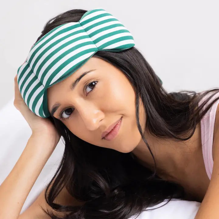 Weighted Sleep Mask (Green Cabana)