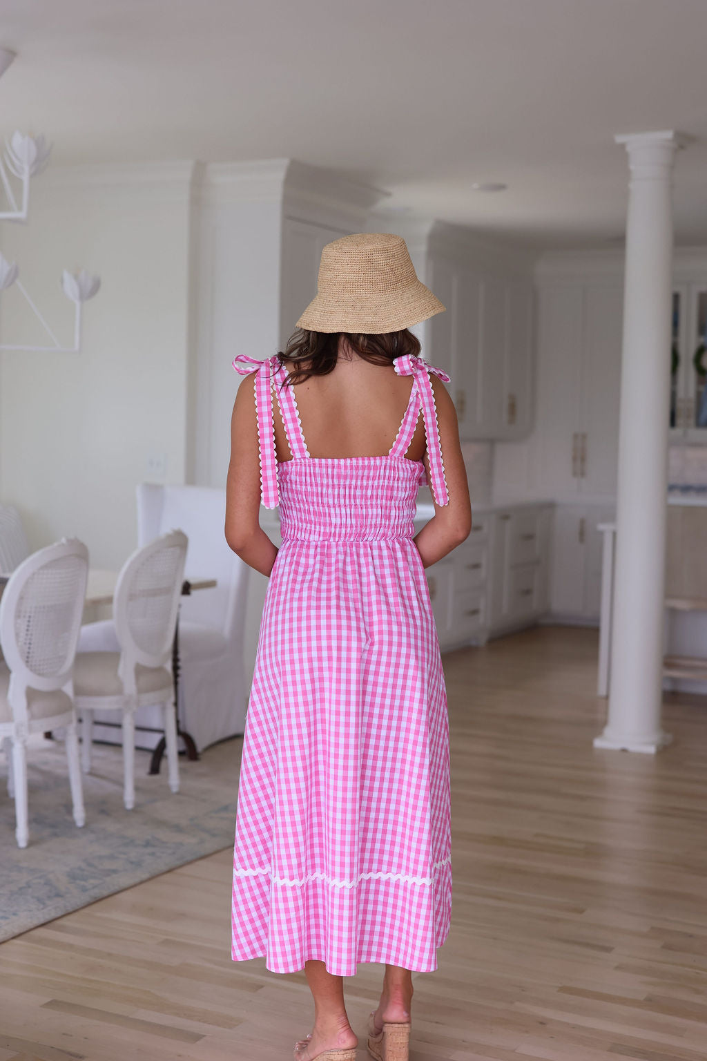Angelica Dress - Pink Gingham