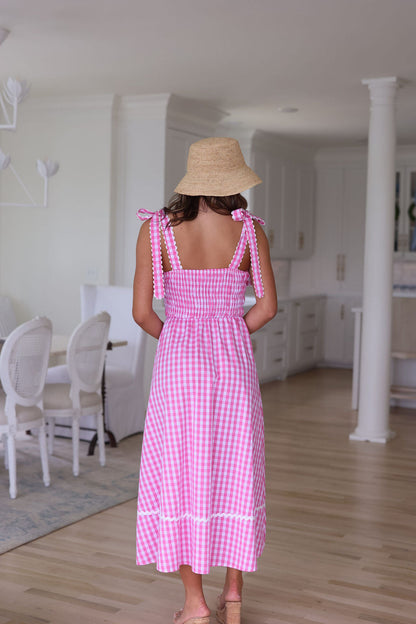 Angelica Dress - Pink Gingham