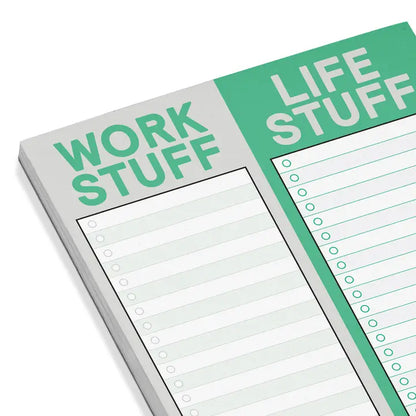 Work Stuff/Life Stuff Perforated Pad