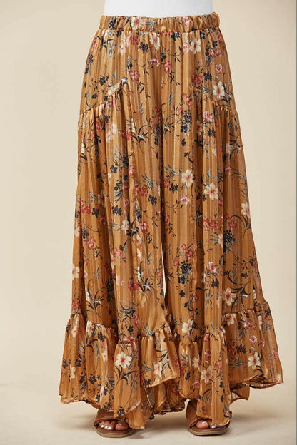 Golden Hour Ruffle Palazzo Pants
