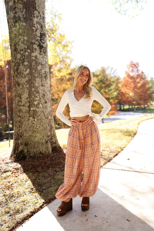 Ballet Wrap Top - White