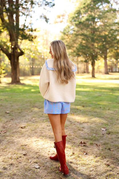 Boxer Short - Blue Gingham