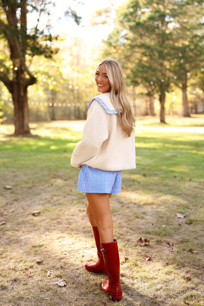 Boxer Short - Blue Gingham