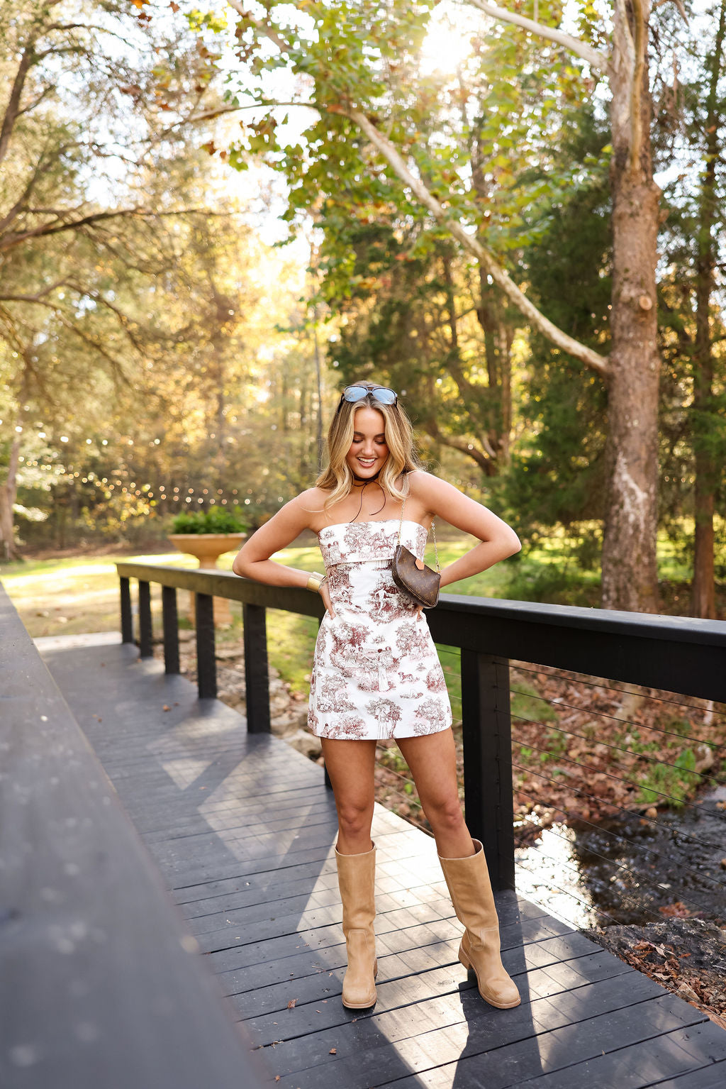 Karlee Mini - Mocha Toile