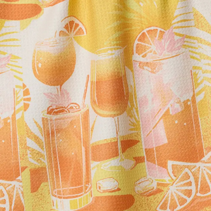Sunset Happy Hour Tea Towel