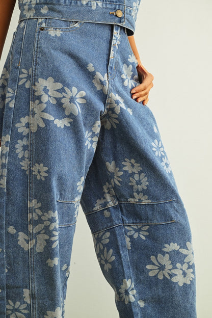 Vintage Bloom Barrel Jeans